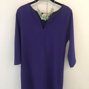 Purple pull over dress. Size M.